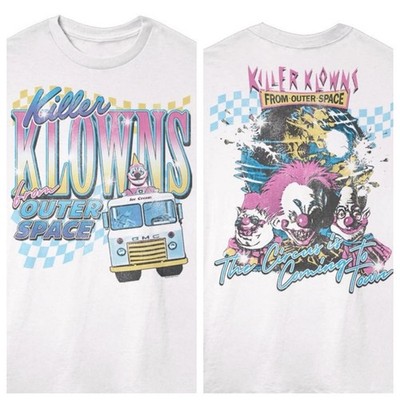 Killer Klowns Mens T-Shirt OVERSIZED ICE CREAM PASTEL FB Outer Space Horror Film