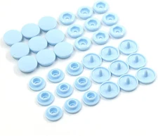 20 Sets T5 Resin Plastic Snaps Buttons Snap Fasteners Press Studs for Clothing D