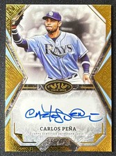 2025 Topps Tier One Carlos Pena Talent Auto /199 Rays