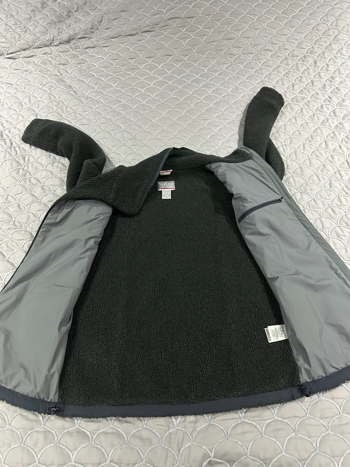 Rab Double Pile Jacket Women's Black Fleece Hiking Trekking Outdoor Size UK 16 image 5