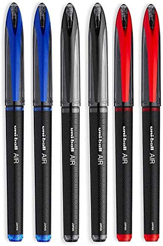 AIR Micro - 0.5mm Fine Rollerball - Pack of 6 Pens - 2 Black, 2 Blue and 2 - Picture 2 of 2