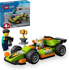 LEGO City Green Race Car Toy, Classic-Style Racing Vehicle, Small Toy Gift... 
