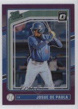 2024 Panini Donruss Optic Rated Prospects Purple Prizm 35/49 Josue De Paula 3a1