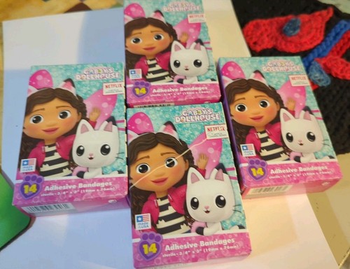 Lot of 14 Boxes Kids Sterile & Adhesive Bandages Crayola,Batwheels,Unicorn, Etc - Afbeelding 3 van 5