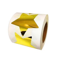 Foil Gold Star Stickers, 2 Inch Glitter Metallic 2 inch, Star(2 Inch)