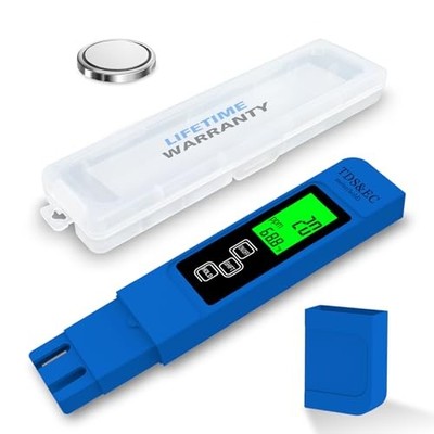 Most Accurate So Far 4-in-1 Instant Read TDS Meter - Measures TDS, EC, &