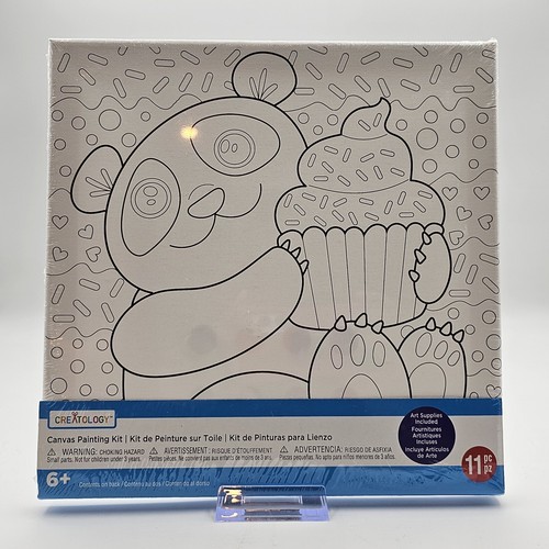 Creatology Canvas Cupcake Bear Acrylic Painting Kit 11-Piece Canvas Art 10x10