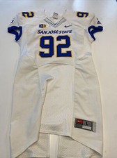 Game Worn Used Nike San Jose State Spartans SJSU Football Jersey Large 11 #92