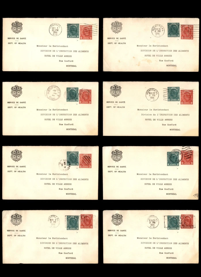 Canada 1940s Stamp Collection of 40 KGVI Compound Stationery Envelopes - Image 4 of 4