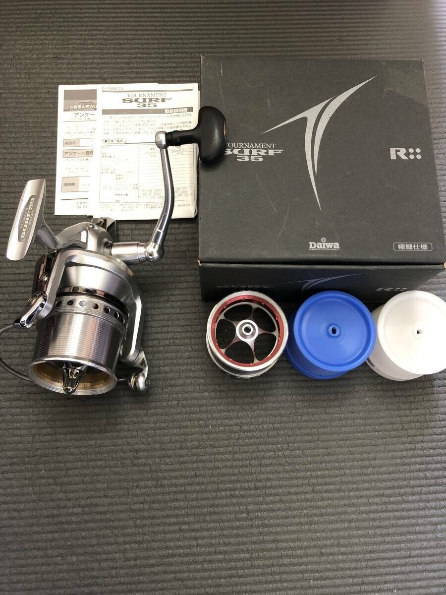 DAIWA tournamentSURF 35 スピニングリール 大幅軽量化により、飛距離と操作性、パワーを高バランスに昇華