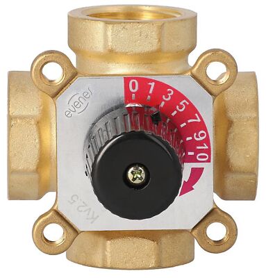 4-Wege Mischer Easyflow, Typ 4I DN15 (1/2) IG, Kvs 2,8