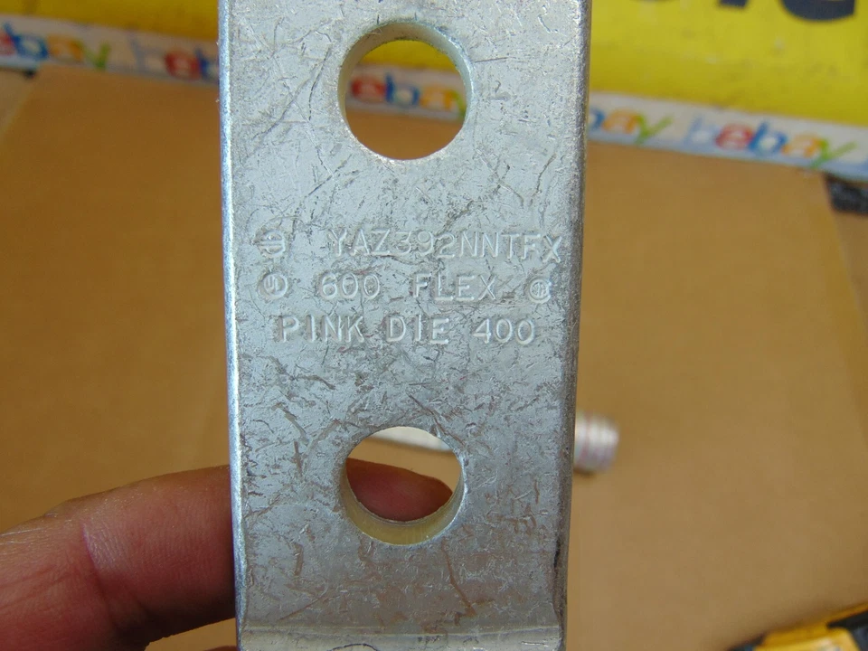 (2) Burndy Two Hole Hylug Copper Compression Lug 750 kcmll 1/2 Stud Size 1-3/4 H - Image 4 of 4