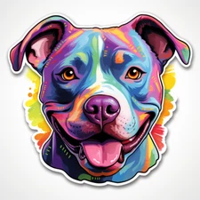 9x car decal sticker pit bull terrier sticker 9x9 cm