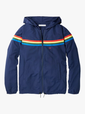 Outerknown nostalgische Windbreakerjacke für Herren dunkelmarineblau 1510066DNY