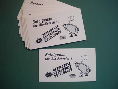 25 BJ BUSINESS CARDS Handbook for the Recently Deceased - For Beetlejuice fans | eBay 25 BJ BUSINESS CARDS Handbook for the Recently Deceased - For Beetlejuice fans | eBay