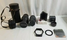 Camera Lens & Accessory Lot LENTAR Auto Tele-Lens, VIVITAR HANIMEX 2x Converter