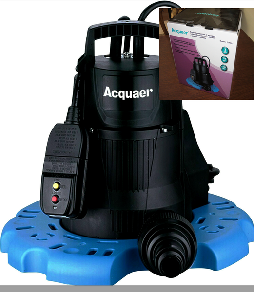 Acquaer 1/4 Hp Auto Pool cover pump+GFCI Plug for sale online eBay