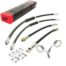 4x Bremsschlauch Vorderachse Hinterachse + Schlauchklemme für VW Scirocco