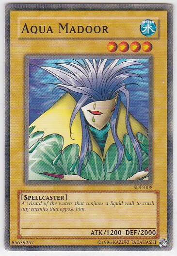 M) Yugioh - Konami - Yu-Gi-Uh! - Aqua Madoor - SDP-008 - Trading