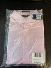 NEW Nautica long sleeve casual dress shirt - boys light pink size 18 REG