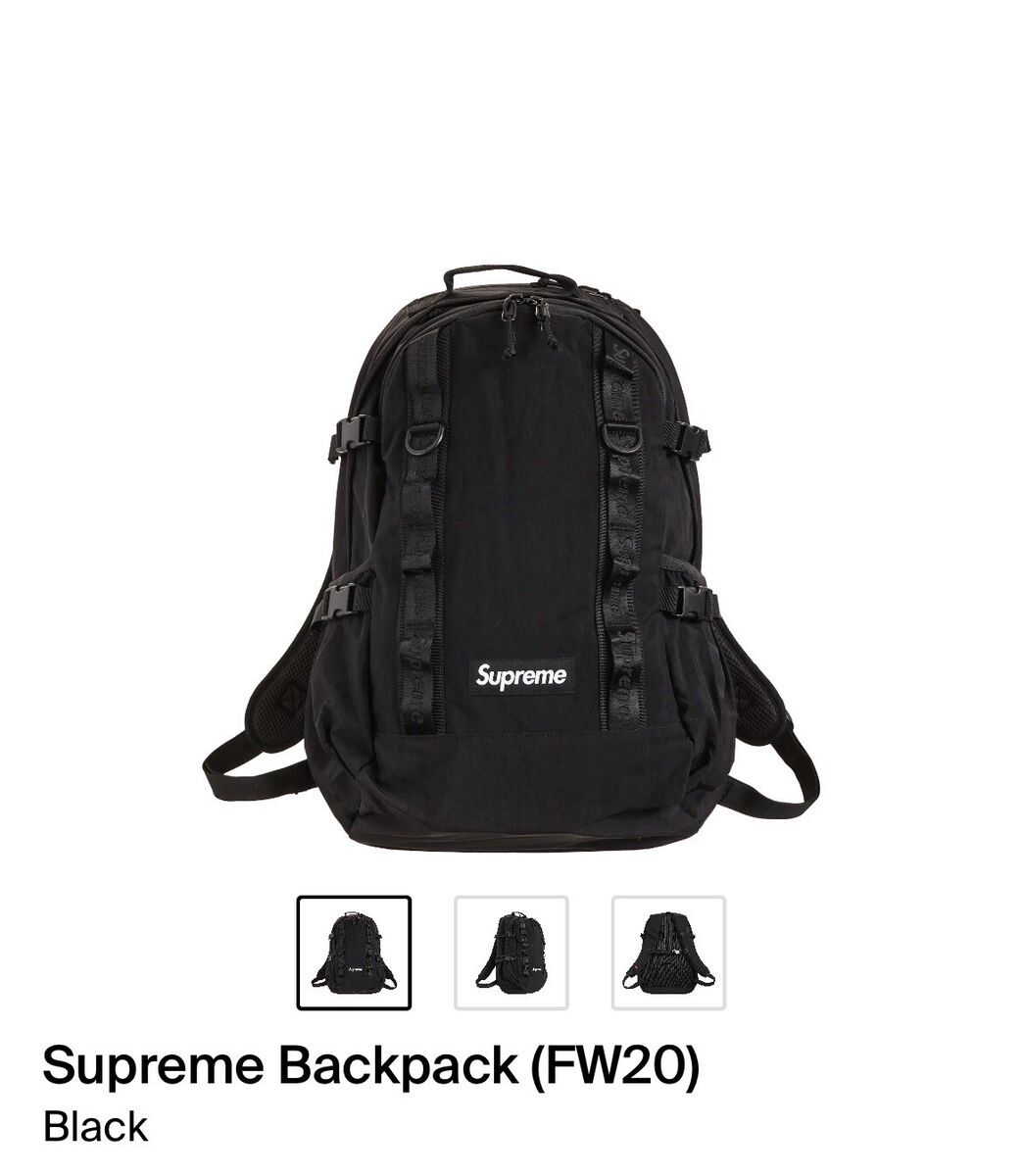Supreme FW20 Box Backpack Black | eBay Supreme FW20 Box Backpack Black | eBay