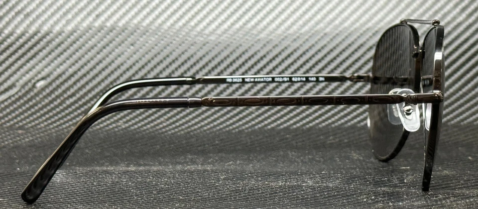 Очки солнцезащитные RAY BAN RB3625 002 B1 черные серые унисекс новые авиаторские 62 мм - Изображение 4 из 4