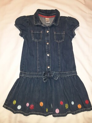 Gymboree Cozy Cutie Blue Denim Short Sleeve Dress Embroidered Dots Girls Size 6 | eBay Gymboree Cozy Cutie Blue Denim Short Sleeve Dress Embroidered Dots Girls Size 6 | eBay