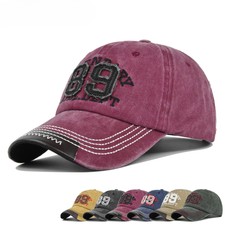 Number 89 Embroidered Retro Baseball cap Adjustable HipHop Outdoor Sport Sun Hat