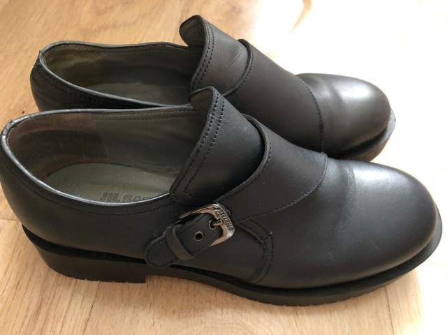 black rainbow platform boots