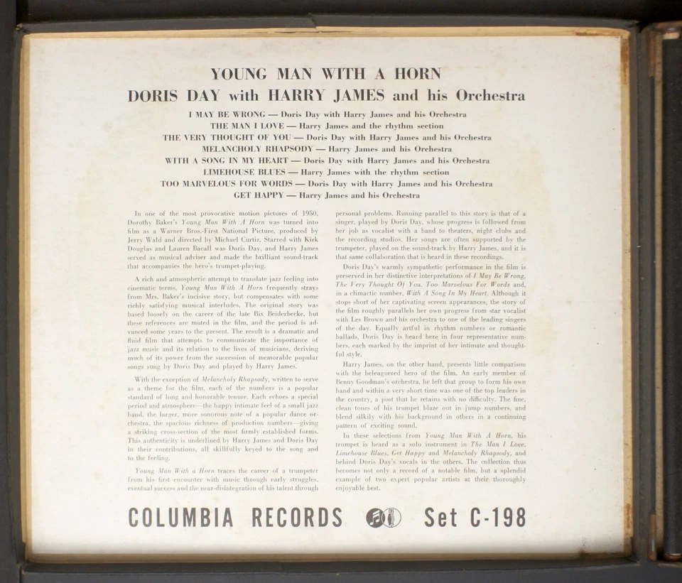 Doris Day and Harry James - Young Man With A Horn 10" shellac 4x78rpm box C-198 Foto 2 de 4