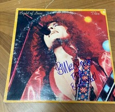 * BILL LEGEND * signed vinyl album * T-REX * LIGHT OF LOVE * COA * 3