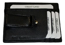 Mens Leather Wallet Money Clip Credit Card ID Holder Front Pocket Thin Slim NEW