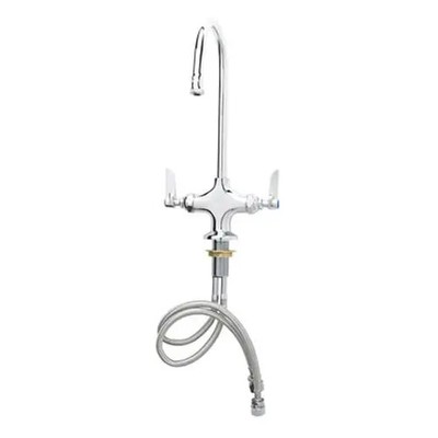 T&S Brass B-0300-CR Deck Mounted Double Pantry Faucet