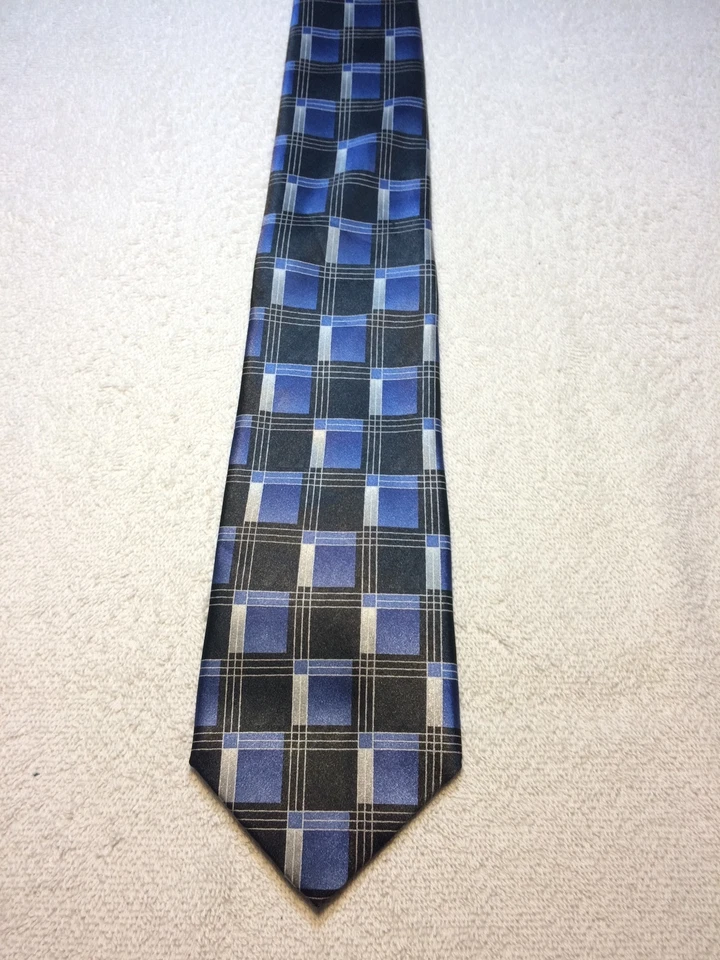 BEVERLY HILLS POLO CLUB HOMBRE CORBATA 3,5 X 60 AZUL, GRIS Y NEGRO Foto 2 de 4