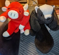 Rare Ty Beanie Babies! PVC Pellets! 1995, Without Swing Tags. Snort and Stinky