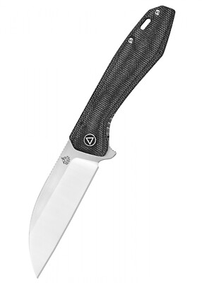 Taschenmesser Pelican, satinierte Klinge, schwarzer Micarta Griff - Folder