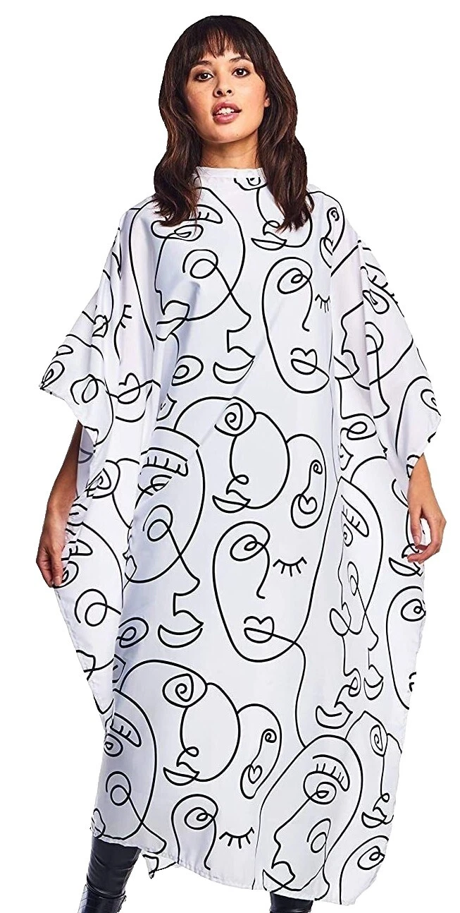 Betty 达因白色沙龙造型披风和礼服