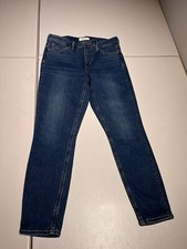 Revtown Jeans Women's 30 Skinny Ankle Blue Denim Cotton Poly Stretch 30X26