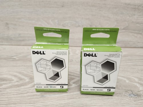 Genuine OEM Dell 9 MK990 Black MK991 Color Ink Cartridge DX504 Lot Of 3 - Picture 4 of 7