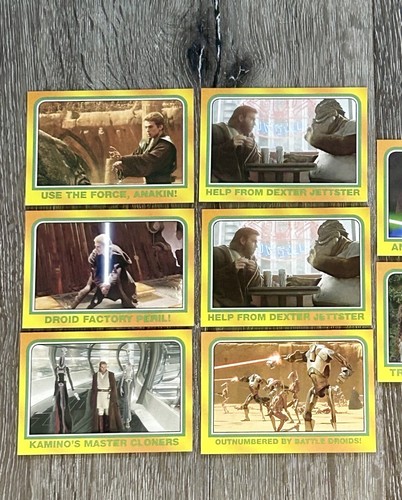 Star Wars Heritage Topps Trading Cards 2004 Yellow Border Lot of 8 Anakin - Afbeelding 18 van 19