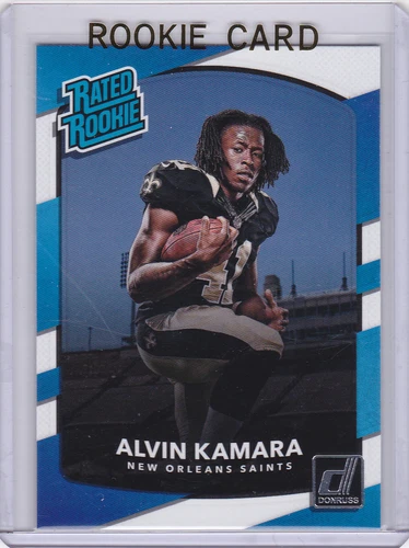 ALVIN KAMARA ROOKIE CARD New Orleans Saints 2017 DONRUSS RATED RC Football NFL