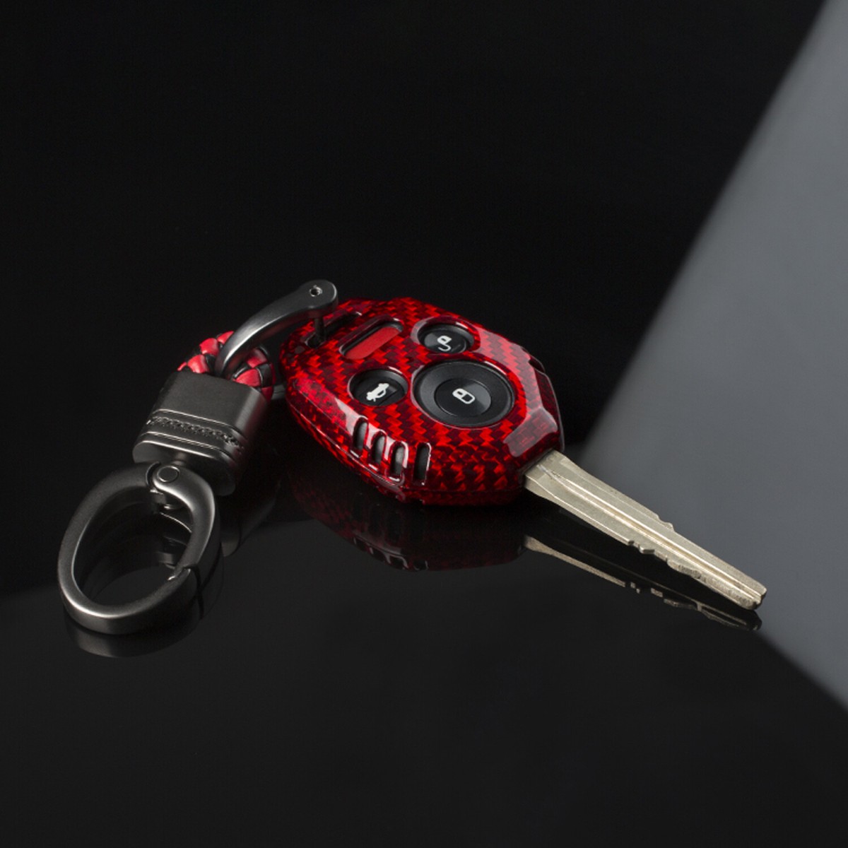 for Subaru WRX STI 2015-2021 Red Inner Key Fob Shell Case, Real