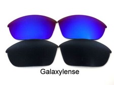Galaxy Replacement Lenses For Oakley Half Jacket 2.0 Sunglasses Black Blue