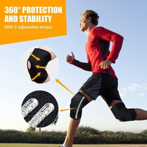 Kniebandage Kompressionsstütze Seitenstabilisator Meniskus Rissentlastung Training - Bild 7 von 12