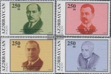 Aserbaidschan 346-349 MNH 1997 Personalities