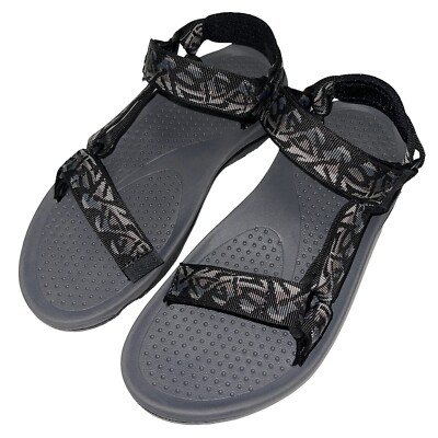 Teva men\'s 14 Hurricane 3 strap sandals black/gray zelcro outdoor comfort TEVA MEN HURRICANE XLT2 BLACK STRAPPY SPORTS SANDALS US 8  main image 2