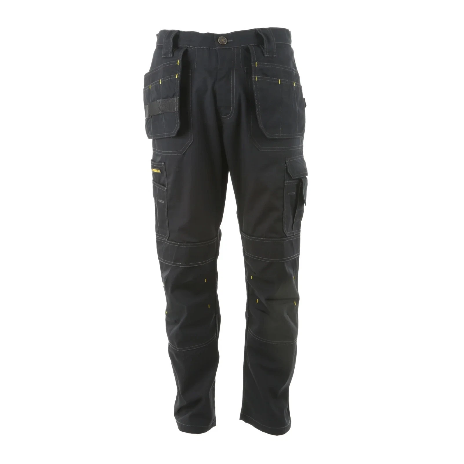Stanley Huntsville Mens Black Holster Pocket Work Trousers