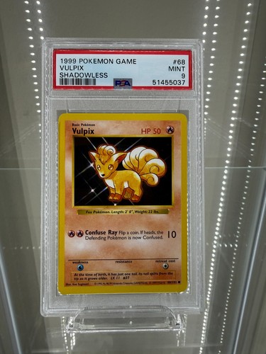 Vulpix (Shadowless) graded PSA 9 for sale on eBay