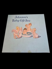 Rare Vintage 1940s JOHNSON'S Baby Gift Box Babies Bathing. EMPTY. Box Only.