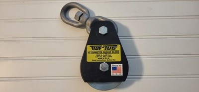 TUF- TUG 4'' Diameter Sheave Block-3000lb Load Cap. 3/8 dia. Max Cable SB-3000E